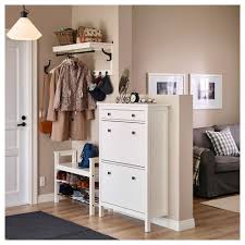 Hemnes Shoe Cabinet With 2 Compartments White Ikea Hallway Shoe Storage Ikea Hallway Ikea Hemnes Shoe Cabinet