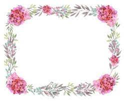 Flower Borders Flower Border Flower Printable Border Flower