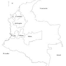 El aconcagua es una montaña ubicada en el departamento las heras, en la provincia de mendoza, en el oeste de la república argentina.integra la cordillera principal, la cual es un componente de la cordillera de los andes.con una altitud de 6960,8 m s. Mapa De Colombia Con Los Departamentos De Cordoba Meta Tolima Y Valle Download Scientific Diagram