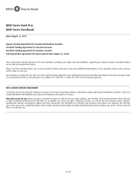 Assets held under these products are segregated by law and are not subject to fdic. Fillable Online Bmo Harris Bank N A Important Notice And Change In Terms For Fax Email Print Pdffiller