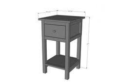 Mini Farmhouse Bedside Table Plans Bedside Table Plans Bedside Table Diy Bedside Table Design