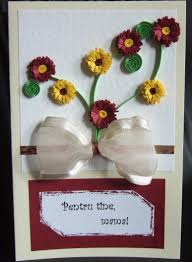 Traditia spune ca, la 1 martie, baietii ofera martisoare tuturor fetelor si femeilor din viata lor. Felicitare Pentru Mama Quilling