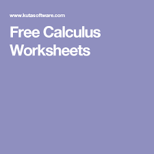 Calculus is rich in applications of exponential functions. Free Calculus Worksheets Free Science Worksheets Subtraction Worksheets Science Worksheets