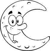 Moon Clipart Black And White Clipart Best