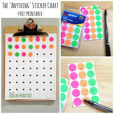 Once she reaches these goals, she will get a sticker for that particular goal. The Anything Sticker Chart Free Printable Make And Takes