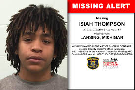 Isiah Thompson Age Now 17 Missing 07 02 2016 Missing From Lansing Mi Anyone Having Information Should Conta Looking For Someone Word Find Osceola County