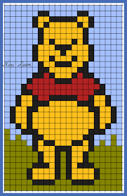 Nini Loom Loisirs Creatifs Page 32 Winnie L Ourson Crochet Pixel Et Pixel Art Winnie L Ourson