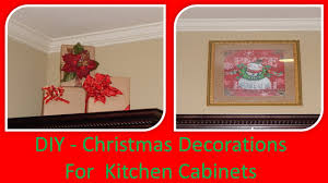 Kitchen cabinet decorations for christmas. Diy Decorate Kitchen Cabinet Ledges W Dollar Tree Gift Bags Framed Art Youtube