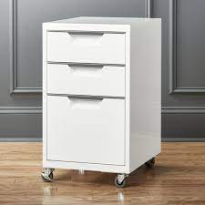 A filing cabinet (or sometimes file cabinet in american english) is a piece of office furniture usually used to store paper documents in file folders. Tps 3 Drawer White File Cabinet Reviews Cb2 Drawer Filing Cabinet Office Furniture Modern Cheap Office Furniture