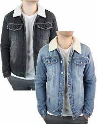 Si vous recherchez une veste en jean courante et facile à vous profiterez d'un style décontracté façon streetwear. Veste Jeans Homme Denim Doublure Col Style Peau De Mouton Retro Vintage Chaud Ebay
