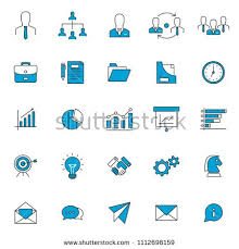 Set Of Popular Business Or Finance Icon With Blue Fill Color And Editable Stroke Use For Web And Presentation Pictogram Asset We Finance Icons Finance Icon