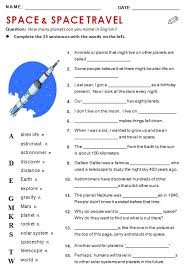 Space And Space Travel All Things Topics In 2020 Space Vocabulary Vocabulary Worksheets Vocabulary