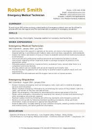 Your might learn correct structure of cover letter for job and avoid mistakes. Emergency Medical Technician Resume Samples Qwikresume