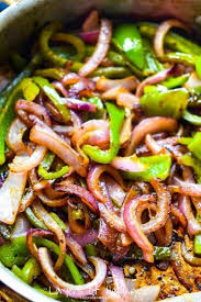 Copycat Chipotle Grilled Peppers And Onions Recipe 5 Ingredients Olive Oil Green Pepper Red Onion Oregan Stuffed Peppers Food Grilled Peppers And Onions