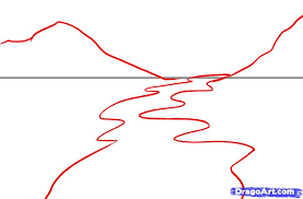 Simple River Drawing Google Search River Drawing Drawing Tutorial Easy Landscape Drawing Tutorial