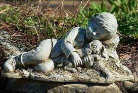 Roman Inc 6 5 H Boy Sleeping With Dog Garden Statue Garden Statue Http Www Amazon Com Dp B00i86pkgw Garden Figures Dog Garden Statues Outdoor Garden Statues