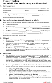 Vorlage vereinbarung altersteilzeit, dasjenige betreiben eine unternehmens umfasst den aufbau professioneller bindung zu mehreren parteien wie lieferant, kdarüber hinausen. Muster Vertrag Zur Individuellen Vereinbarung Von Altersteilzeit Pdf Free Download