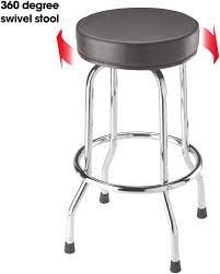 It's only modestly padded so not the most comfortable stool you can get. Buy Big Red Torin Swivel Bar Stool Padded Garage Shop Seat With Chrome Plated Legs Black Online In Indonesia B0011o0ydw