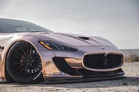 From the trident logo in its very first version used on a maserati. Chrome Rose Gold Liberty Walk Maserati On Savinis