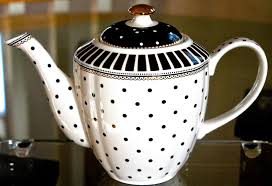 Black And White Teapot Set Grace S Teaware Teapot Lid Set Josephine Gold Black White Dots New Porcelain Gracesteaware Teapotwithlid Tea Pots Teaware Porcelain