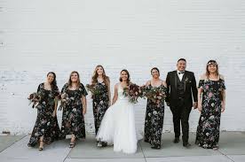 Dark Elegance Moody Meets Boho Wedding In San Diego Green Wedding Shoes Dark Floral Dress Floral Bridesmaid Dresses Perfect Bridesmaid Dress