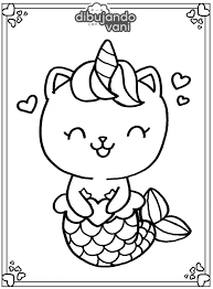 Dibujos Para Colorear Kawaii Unicornio