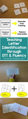 We Re Walking Through A Step By Step Process Of Working On Letter Identification Using Both Discrete Trial Trai Teaching Letters Letter Identification Teaching