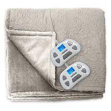Serta heated electric fleece blanket with programmable digital controller, twin, slate blue. Serta Designer Medallion Quilted Heated Blanket King Conquer The Cold With Heated Clothing And Gear