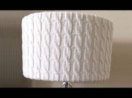 Hong kong and macau 1 x lergryn lamp shade article no: How To Knit A Cable Lamp Shade Cover Lilu S Handmade Corner Video 162 Youtube