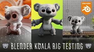 Blender 3D Koala Character: Rig + Animation Tests