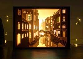 Papercut Light Boxes 3d Shadow Box Led Light Night Lamp Decorative Mood Light For Kids And Adults Baby Nursery Kid Light Box Diy Shadow Box Art Lightbox Art