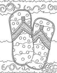 Summer holidays, party and rest hand drawn coloring book for adult. Summer Coloring Pages Doodle Art Alley