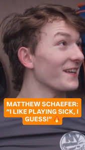 During an interview with The New York Post, Matthew Schaefer was asked how  he deals with players “taking runs” at him. ”Yeah, I mean I think every  team's going to really do