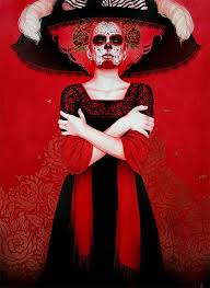 Sylvia Ji Red Sylvia Ji Cool Paintings Day Of The Dead Artwork