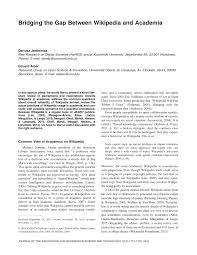 Konuşmadan, birbirlerinin vücutlarını ve arzularını paylaşarak. Pdf Bridging The Gap Between Wikipedia And Academia