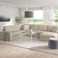 Accent chairs for living room. Kivik Corner Sofa 5 Seat With Chaise Longue Hillared Beige Ikea