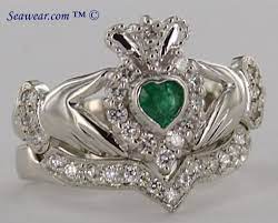 Claddagh Diamond Engagement Ring Claddagh Ring Wedding Celtic Wedding Rings Irish Wedding Rings