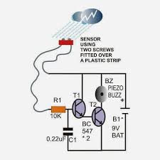 Build Simple Transistor Circuits Rain Alarm Elektronische Schaltplane Electronics Projects Elektroniken