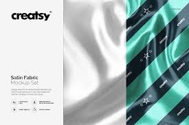 Satin Fabric Mockup Set Mockup Satin Fabric Mockup Free Psd