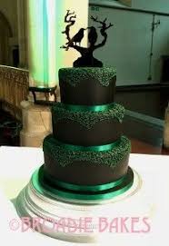 Black And Green Wedding Cake Black And Green Alternative Wedding Cake Gothic Green Wedding Cake Halloween Wedding Cakes Black Wedding Cakes