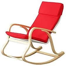 Orolay Schaukelstuhl Schwingstuhl Relaxstuhl Relaxsessel Mode Rot Relaxsessel Sessel Ikea Sessel