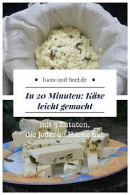 Kase Selber Machen Mit 3 Zutaten In 20 Minuten Haus Und Beet Frischkase Selber Machen Kase Selber Machen Lebensmittel Selber Machen