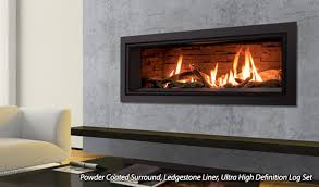 Gibson living petite ceramic wood gas log set. Enviro Products Gas C44 Linear Gas Fireplace