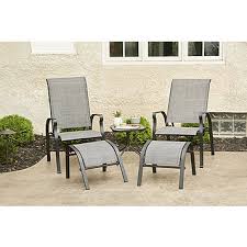 Adirondack chair & ottoman set. Fingerhut Alcove Kingsley Outdoor Patio 5 Pc Chair Ottoman And Table Chat Set