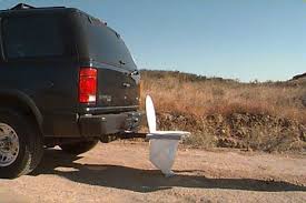 Bumper Dumper Portable Toilet At The Back Of Your Car Portable Toilet Camper Awnings Camping Toilet