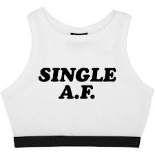 Black And White Crop Top Single Af Bralet Top Crop T Shirt Bustier Tee Womens Fun Tumblr 19 Liked On Polyvore Black And White Crop Tops Goth Crop Tops Black And White T Shirts