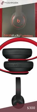 Apple Beats Studio 3 Wireless Defiant Black Red In 2020 Black And Red Pure Products Things To Sell