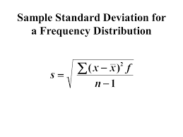 The reason why the standard deviation is such a useful measure of the scatter of the observations is table 2.1. Mean And Standard Deviation Of Grouped Data Make A Frequency Table Compute The Midpoint X For Each Class Count The Number Of Entries In Each Class F Ppt Download