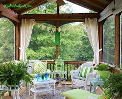 Flooring a screened porch doesn't have much protection from moisture or the elements, so flooring needs to be suited to the outdoors. Join Me In The Screened Porch A Cultivated Nest