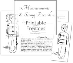 Free Printable Sizing Measurement Cards Pollywoggles